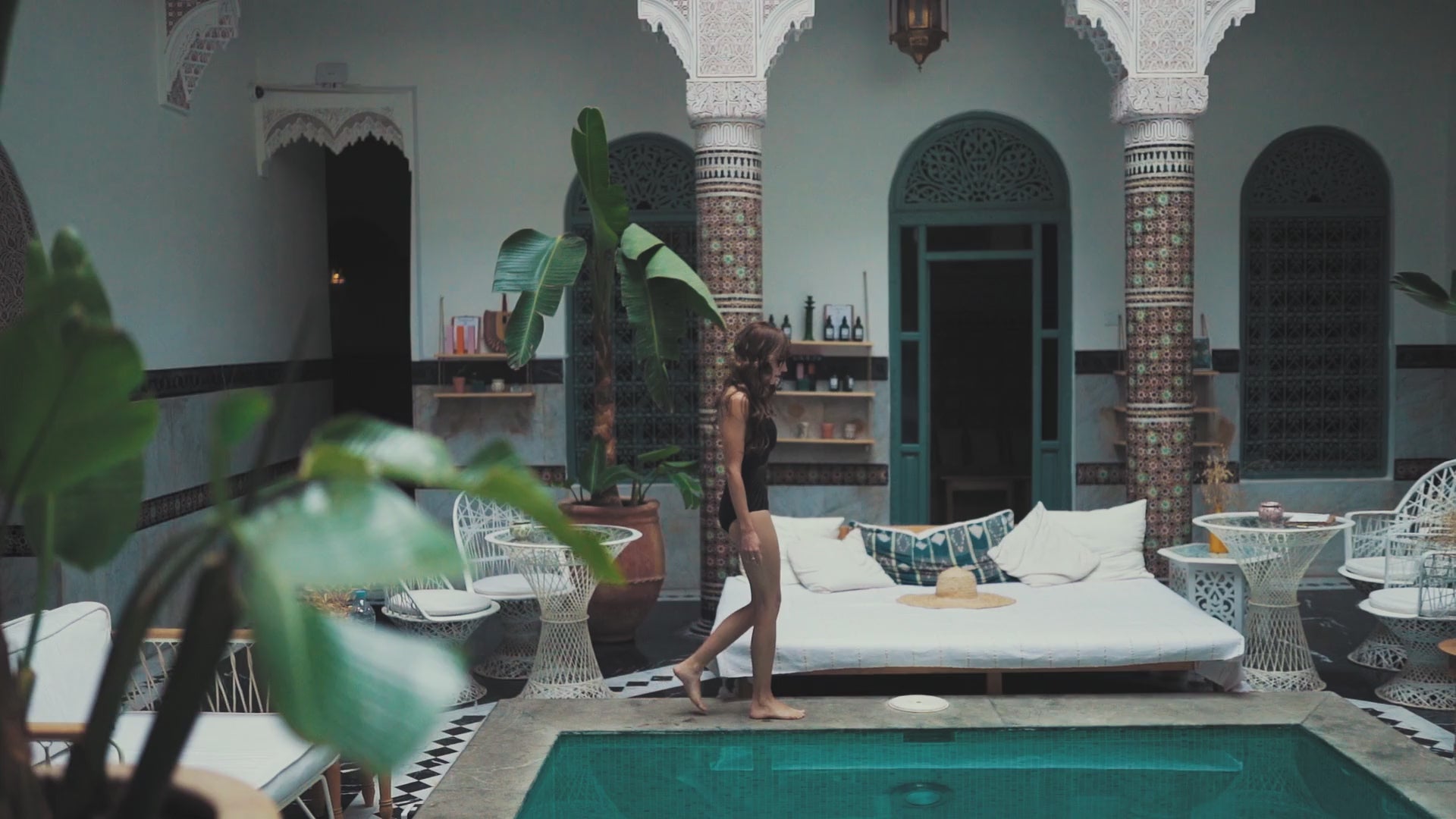 Platinum Pools Irvine Newport Beach California Pool Builders Video WOman Exotic Fun Pool 